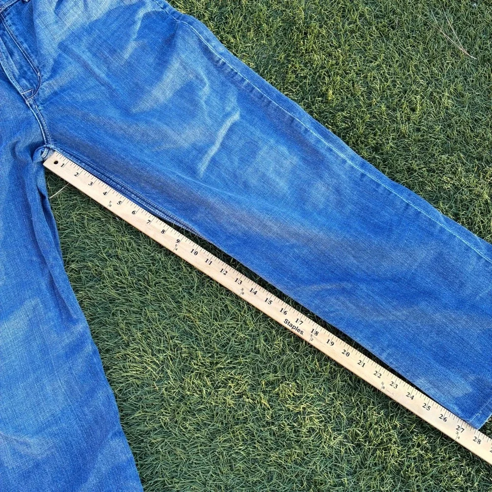 DKNY Jeans Mens 33x28 Straight Leg Denim Pants Blue Y2K Vintage Style Y2K 90s